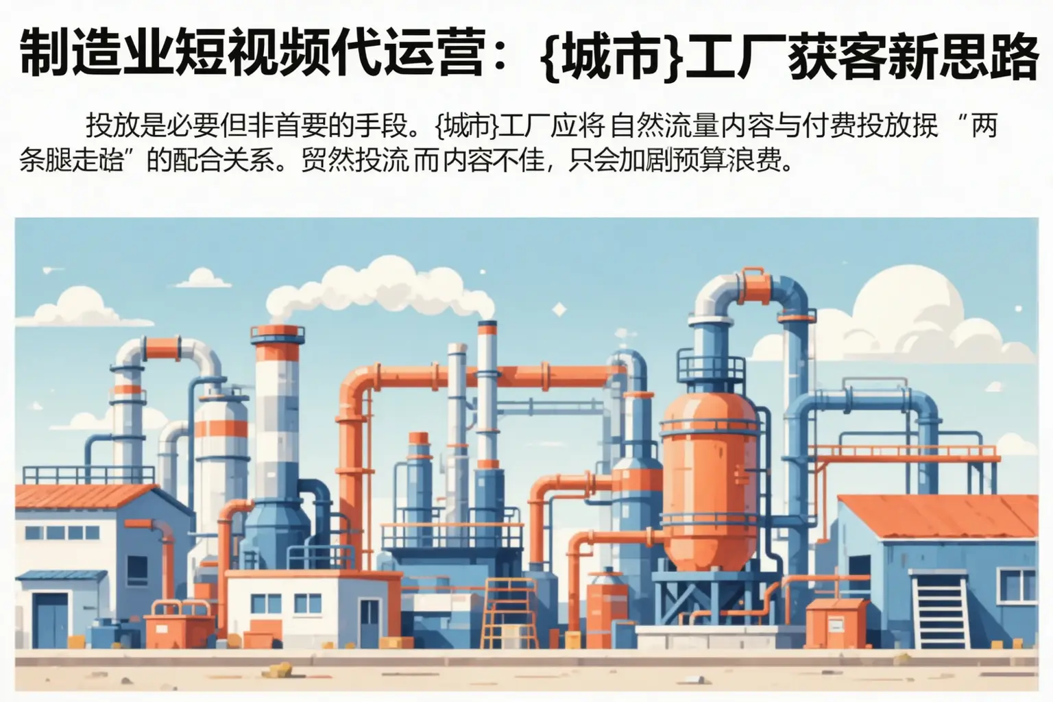 制造业短视频代运营:大名工厂获客新思路